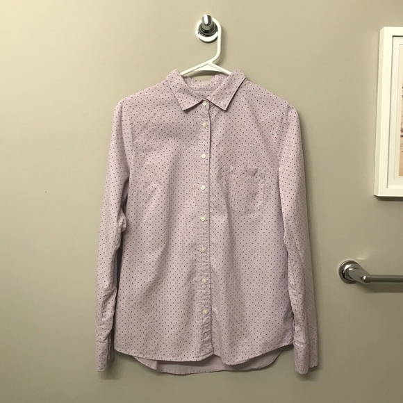 🔥J Crew 🔥Oxford Button Down Polka Dot Shirt - Picture 2 of 5
